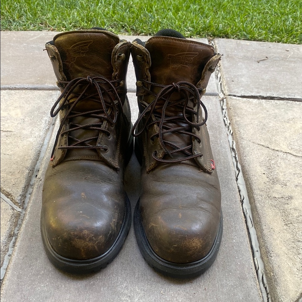 Red Wings 912 Men's Brown Leather Work Boots